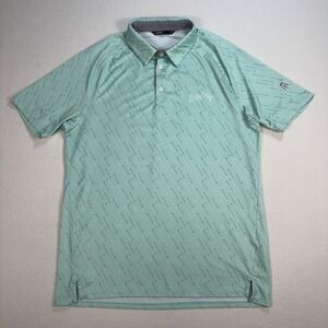 UNRL Barstool Fore Play Golf Polo Men's S Mint‎ Green Stretch Performance *READ*